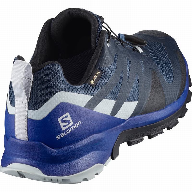 Chaussure de Randonnée Salomon XA ROGG GTX Homme Bleu Marine Noir | SQYBM-8051