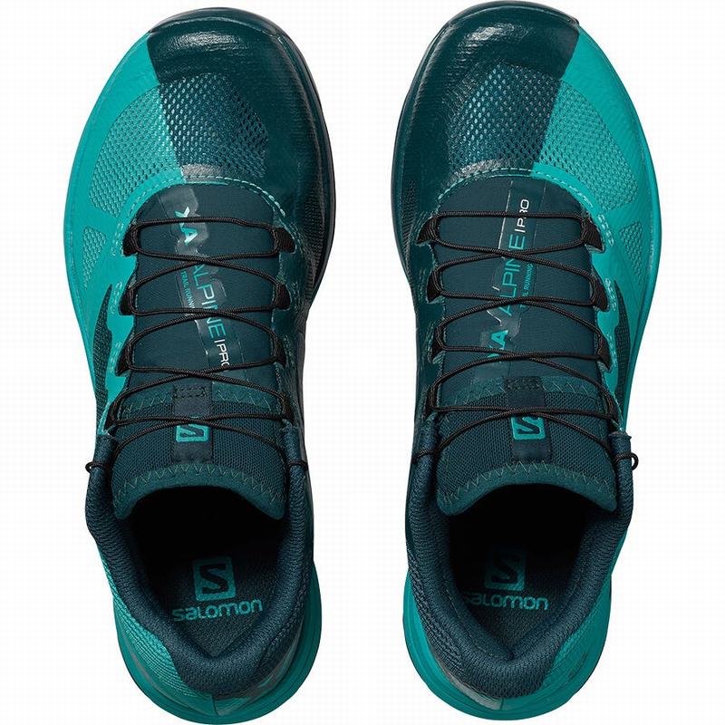 Chaussure de Randonnée Salomon X ALPINE W /PRO Femme Turquoise Bleu | RDXON-5862