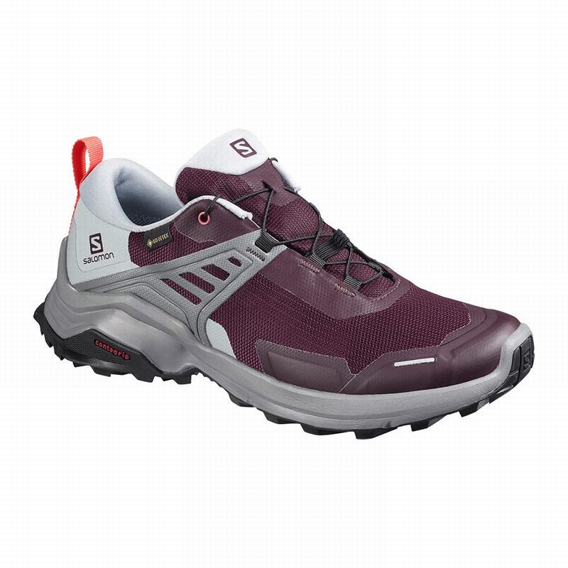 Chaussure de Randonnée Salomon X RAISE GORE-TEX Femme Bordeaux | MTBZE-0893