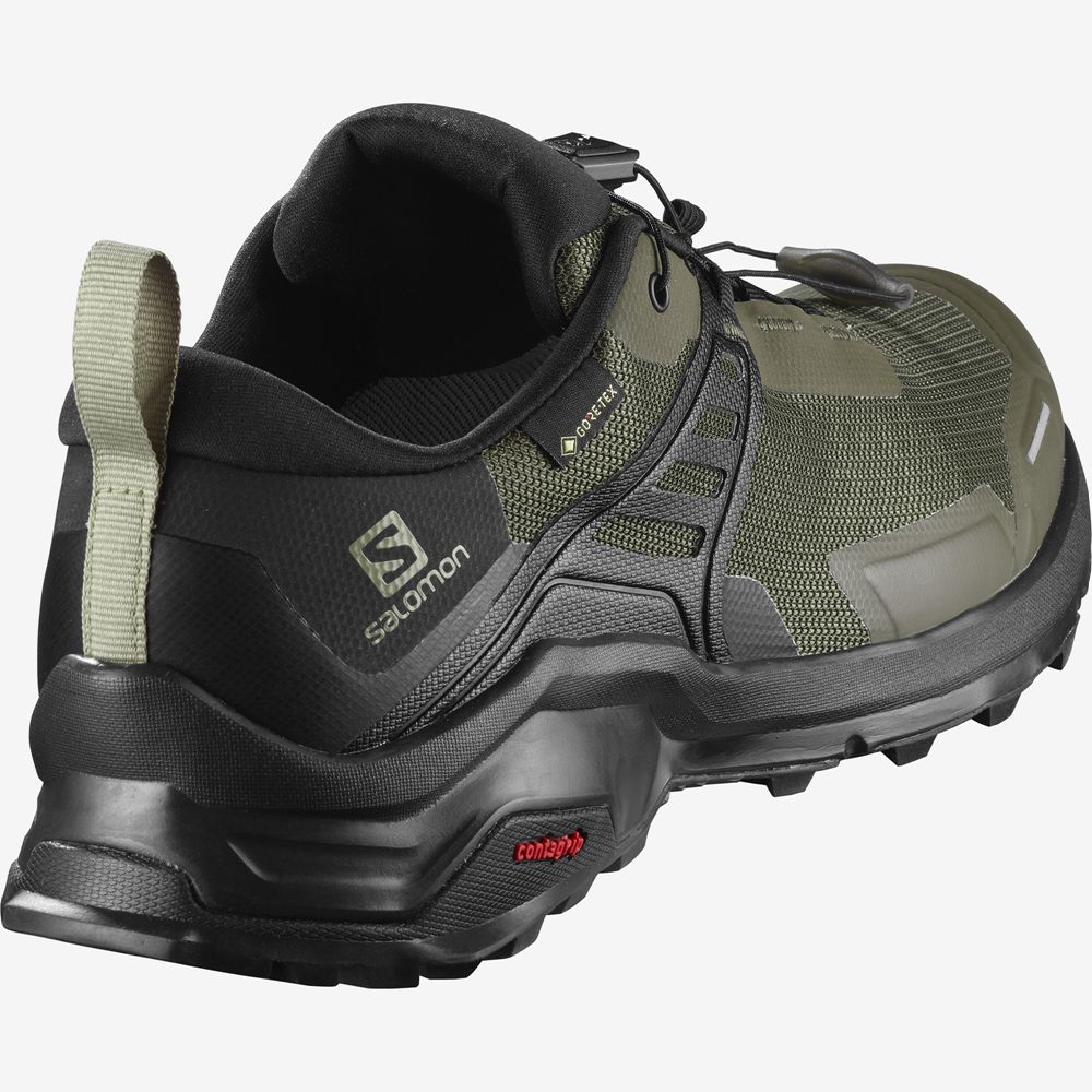 Chaussure de Randonnée Salomon X RAISE GORE-TEX Homme Vert Olive Vert | YHUTR-5029