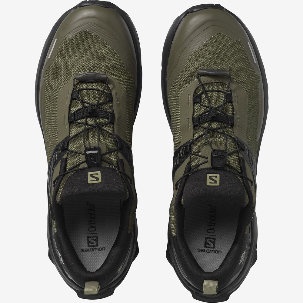 Chaussure de Randonnée Salomon X RAISE GORE-TEX Homme Vert Olive Vert | YHUTR-5029