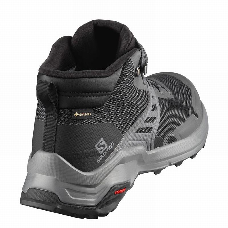 Chaussure de Randonnée Salomon X RAISE MID GORE-TEX Femme Bleu Foncé Noir | QAOCG-6983