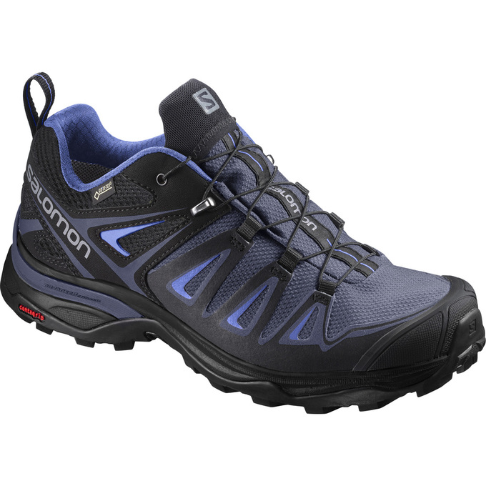 Chaussure de Randonnée Salomon X ULTRA 3 GTX W Femme Bleu Marine Noir | TMYGR-4357