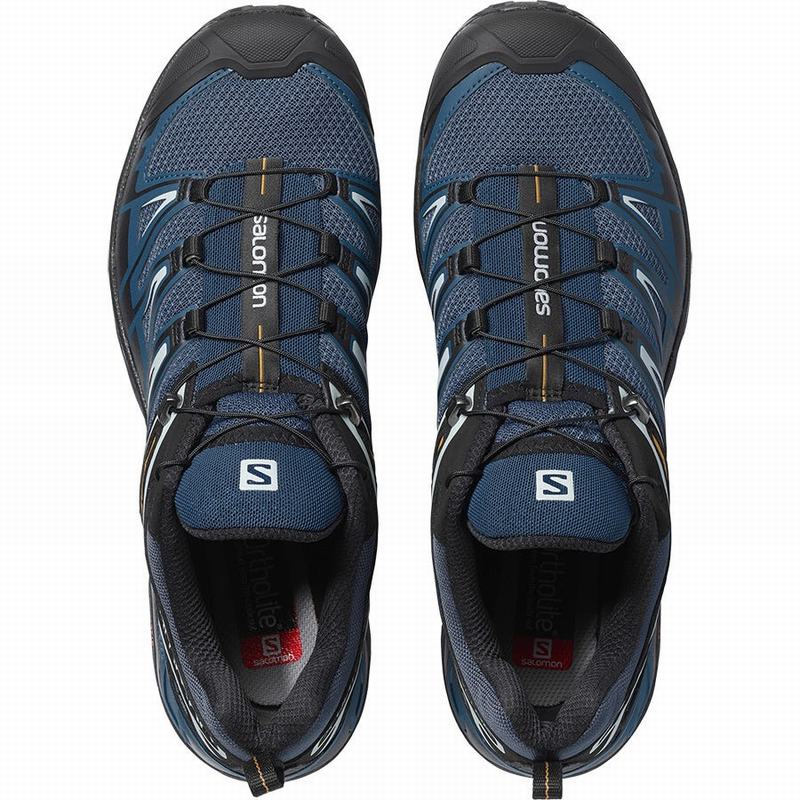 Chaussure de Randonnée Salomon X ULTRA 3 Homme Bleu Marine Noir | XSGOJ-9513