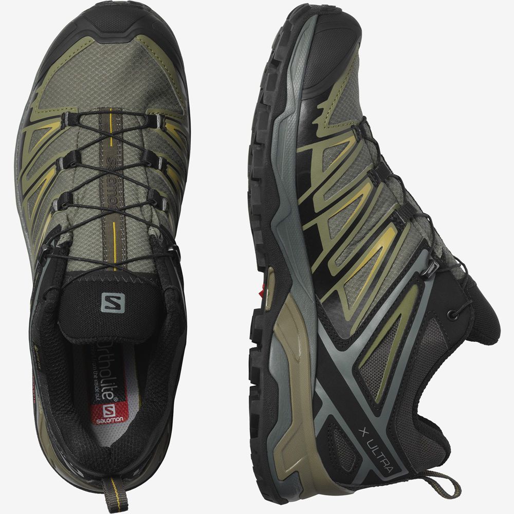 Chaussure de Randonnée Salomon X ULTRA 3 GORE-TEX Homme Doré | BZMUE-7653