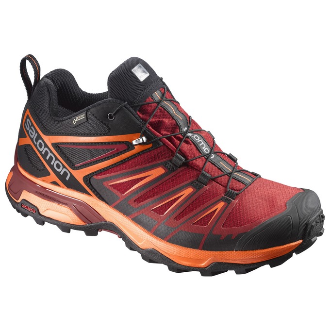 Chaussure de Randonnée Salomon X ULTRA 3 GTX Homme Rouge Orange | CXETG-9815