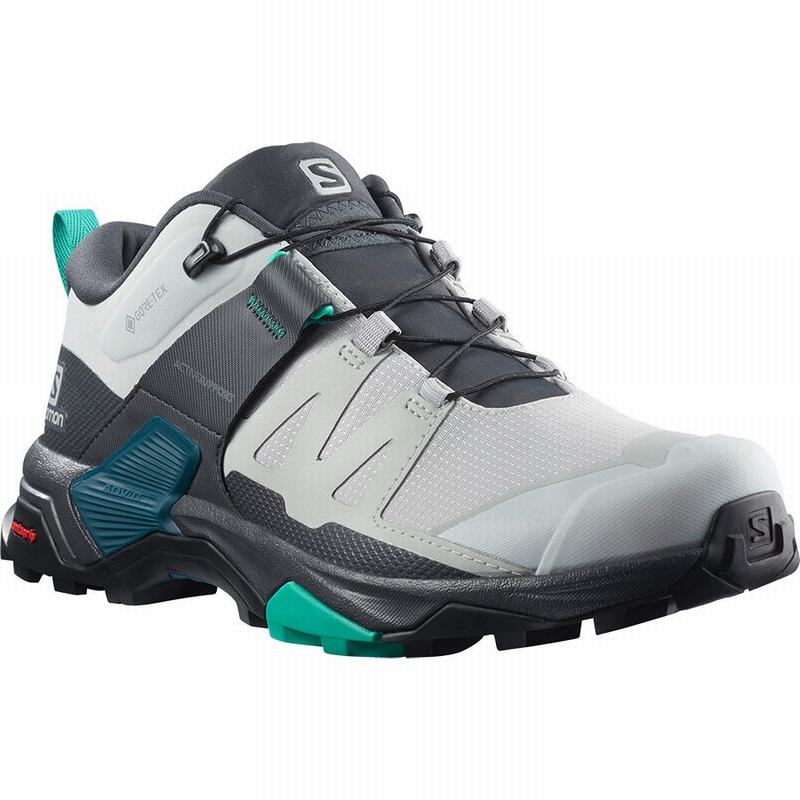 Chaussure de Randonnée Salomon X ULTRA 4 GORE-TEX Femme Grise Menthe | GXMTO-0796