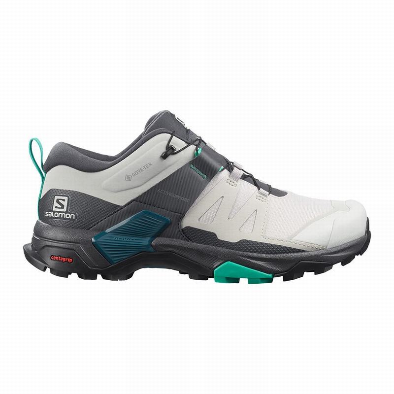 Chaussure de Randonnée Salomon X ULTRA 4 GORE-TEX Femme Grise Menthe | GXMTO-0796