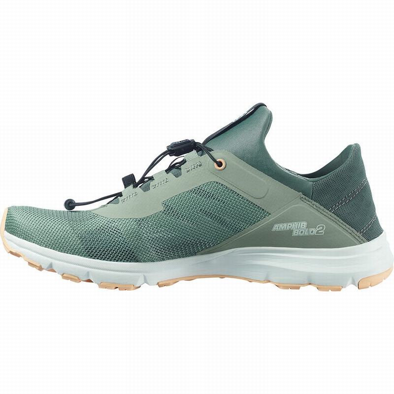 Chaussures D'eau Salomon AMPHIB BOLD 2 Femme Vert | YWKDI-9370