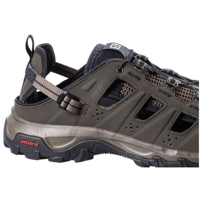 Chaussures D'eau Salomon EVASION CABRIO Homme Marron Noir | UZPNO-7531