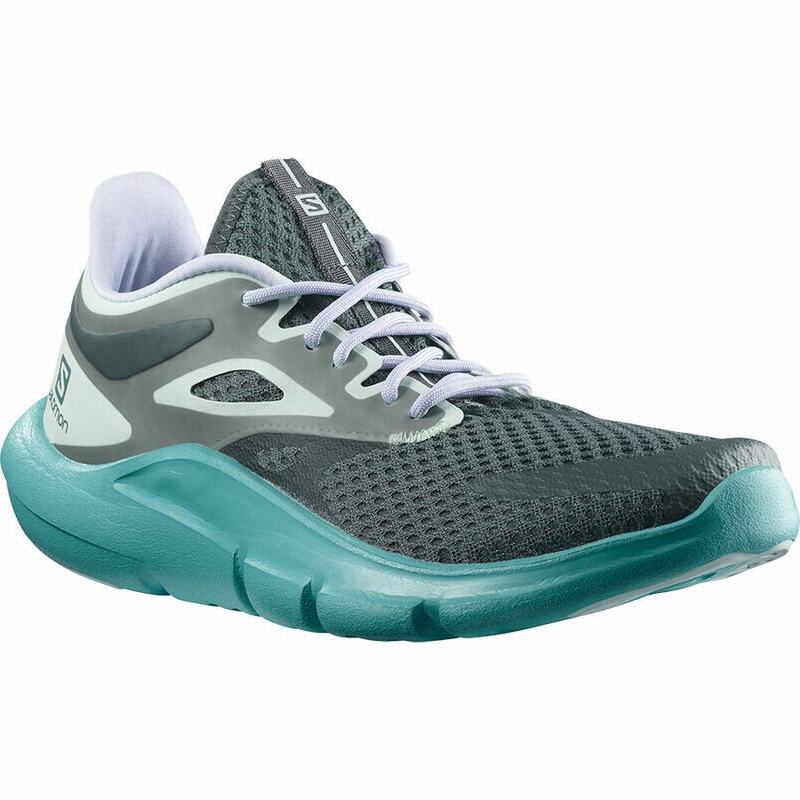 Chaussures Running Route Salomon PREDICT MOD Femme Vert Foncé Violette | VOPET-1457