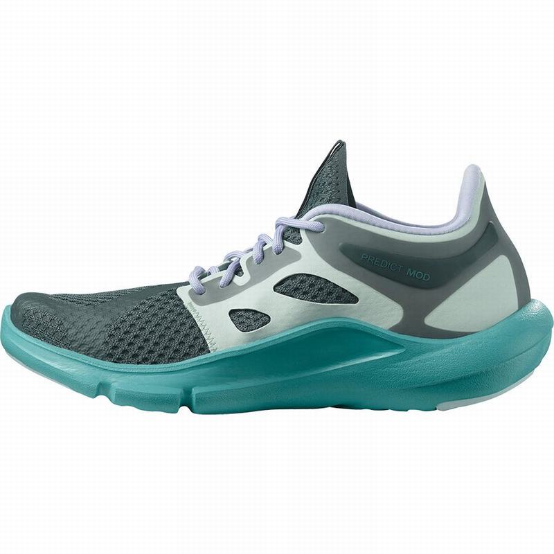 Chaussures Running Route Salomon PREDICT MOD Femme Vert Foncé Violette | VOPET-1457