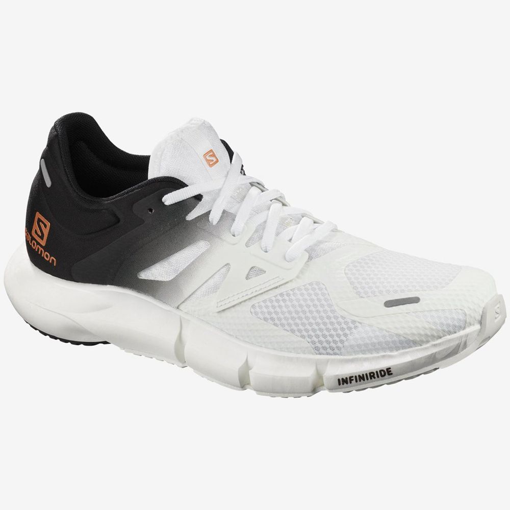 Chaussures Running Route Salomon PREDICT 2 Homme Blanche Noir | NUECO-2098