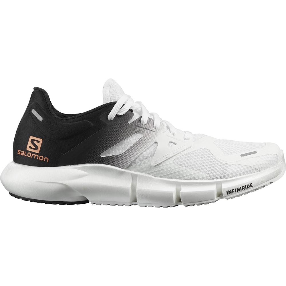 Chaussures Running Route Salomon PREDICT 2 Homme Blanche Noir | XRDCZ-9215