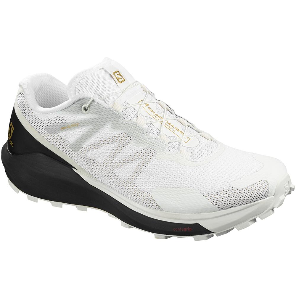 Chaussures Running Route Salomon SENSE RIDE 3 W LTD EDITION Femme Blanche Noir | XSRCL-3846