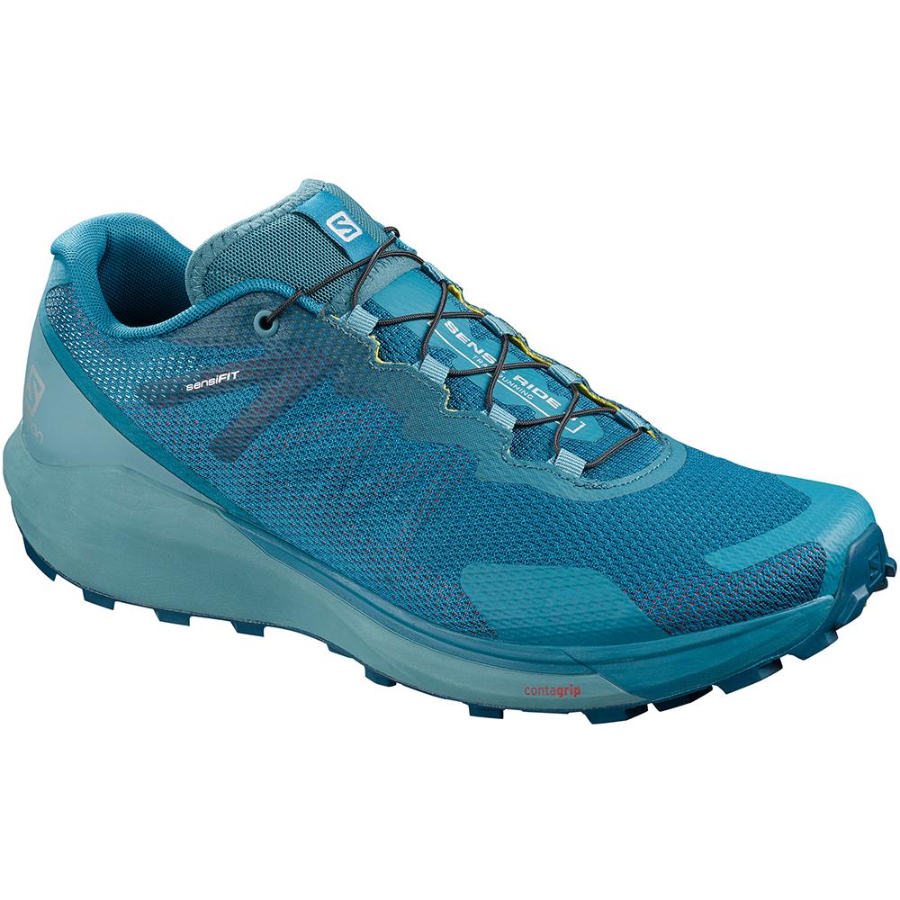 Chaussures Running Route Salomon SENSE RIDE 3 Homme Bleu | JBXZU-5927