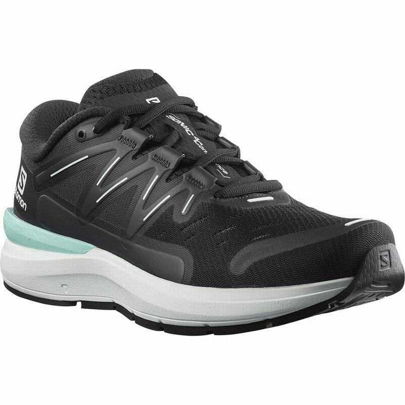 Chaussures Running Route Salomon SONIC 4 CONFIDENCE Femme Noir Blanche | ZWCBV-6109