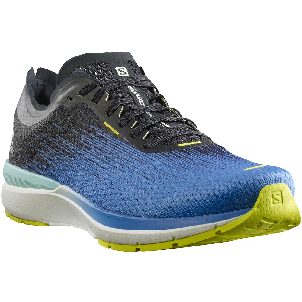 Chaussures Running Route Salomon SONIC 4 ACCELERATE Homme Bleu | EKXQY-3059