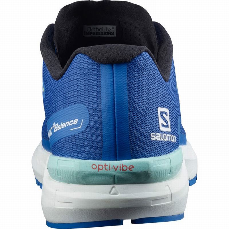 Chaussures Running Route Salomon SONIC 4 BALANCE Homme Bleu Blanche | SYLNK-2756