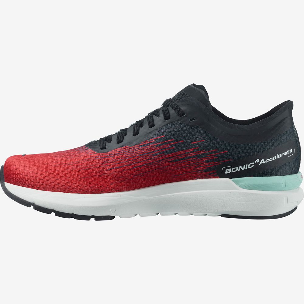 Chaussures Running Route Salomon SONIC 4 ACCELERATE Homme Rouge | RNWUK-4091