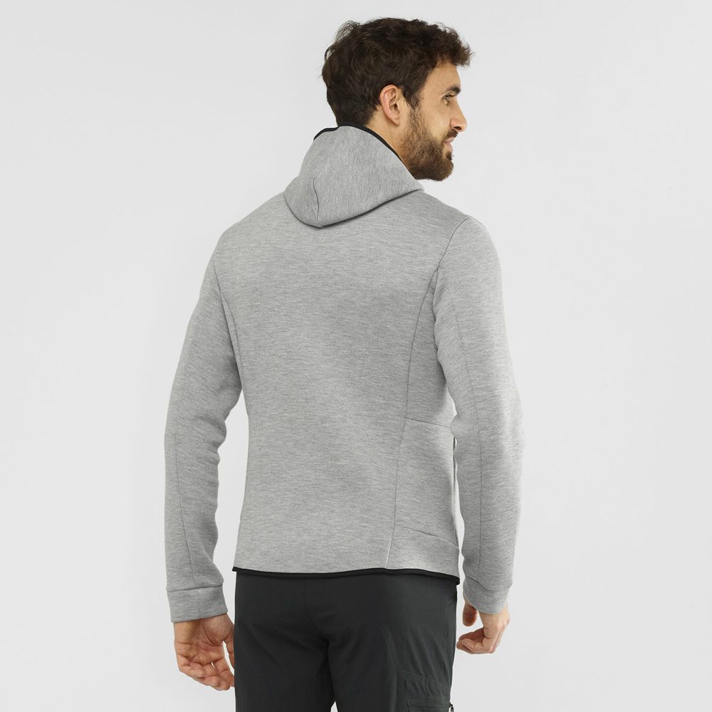 Couches Intermédiaires Salomon ESSENTIAL WARM Homme Grise | THVUI-5039