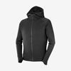 Couches Intermédiaires Salomon OUTLIFE TECH LS FZ MID HOODIE M Homme Noir | MVQUZ-9742