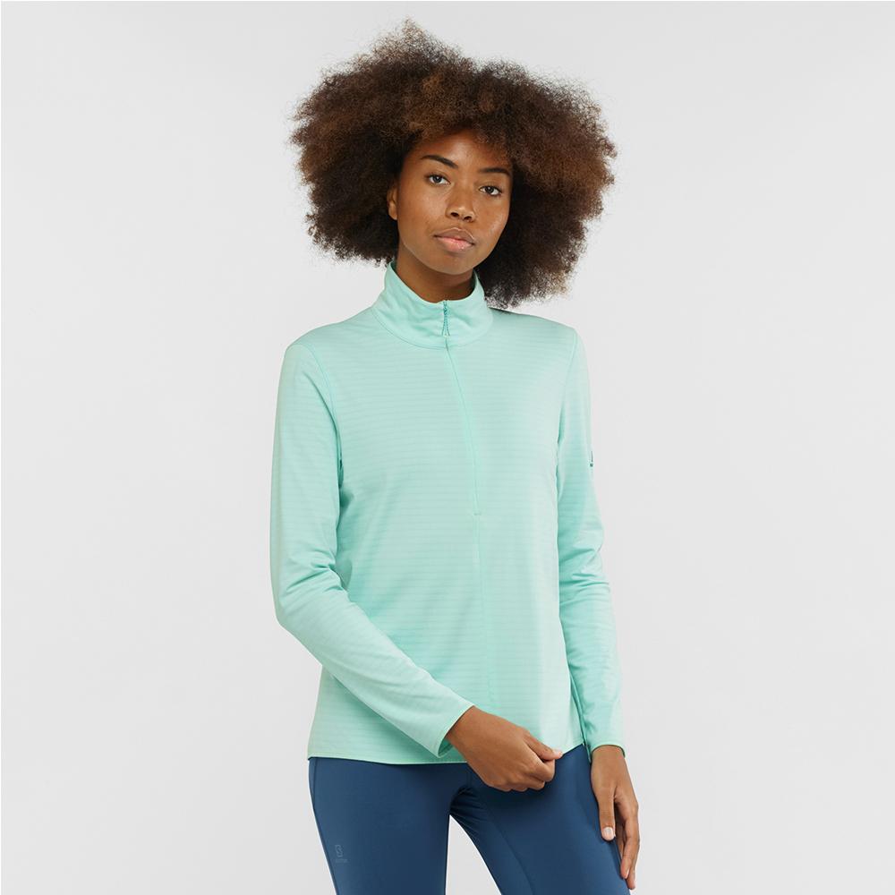 Couches Intermédiaires Salomon OUTRACK HALF ZIP W Femme Multicolore | HIDWJ-5740