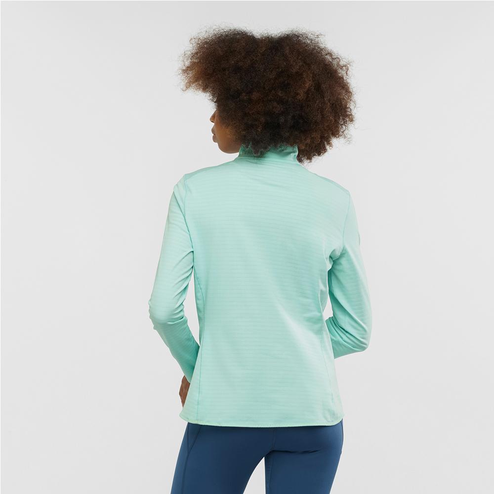 Couches Intermédiaires Salomon OUTRACK HALF ZIP W Femme Multicolore | HIDWJ-5740