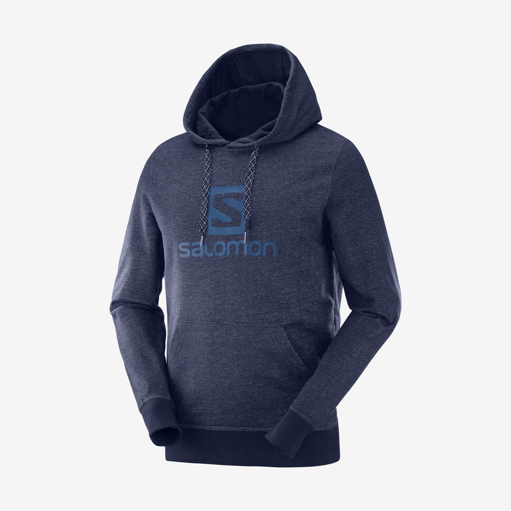 Couches Intermédiaires Salomon SHIFT HOODIE M Homme Bleu Marine | MYUBD-5632