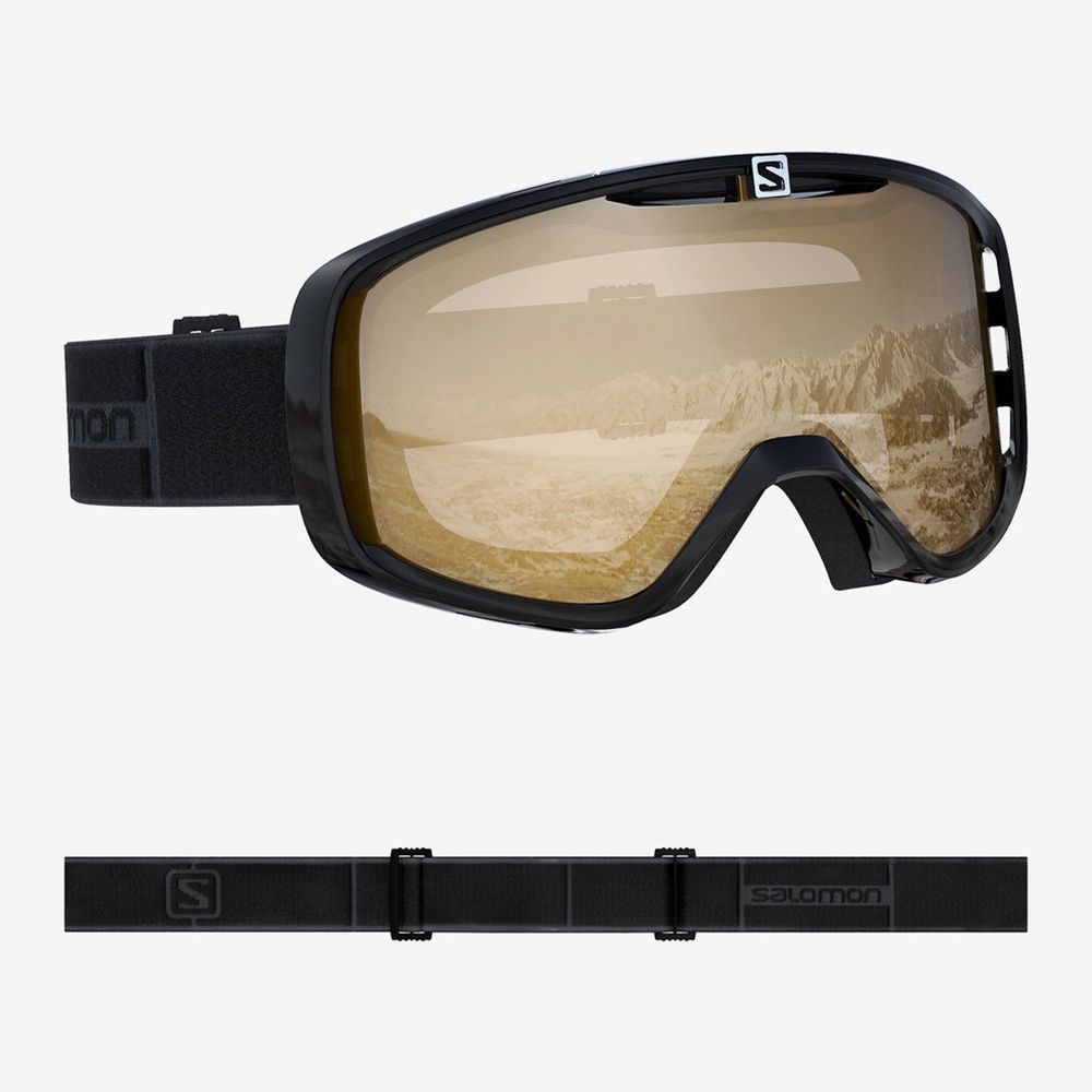 Des Lunettes De Protection Salomon AKSIUM OTG BLACK Femme Kaki | SMEIX-9816