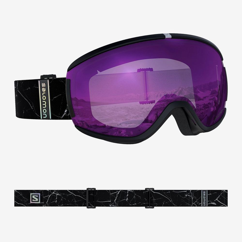 Des Lunettes De Protection Salomon AKSIUM OTG BLACK Femme Kaki | SMEIX-9816