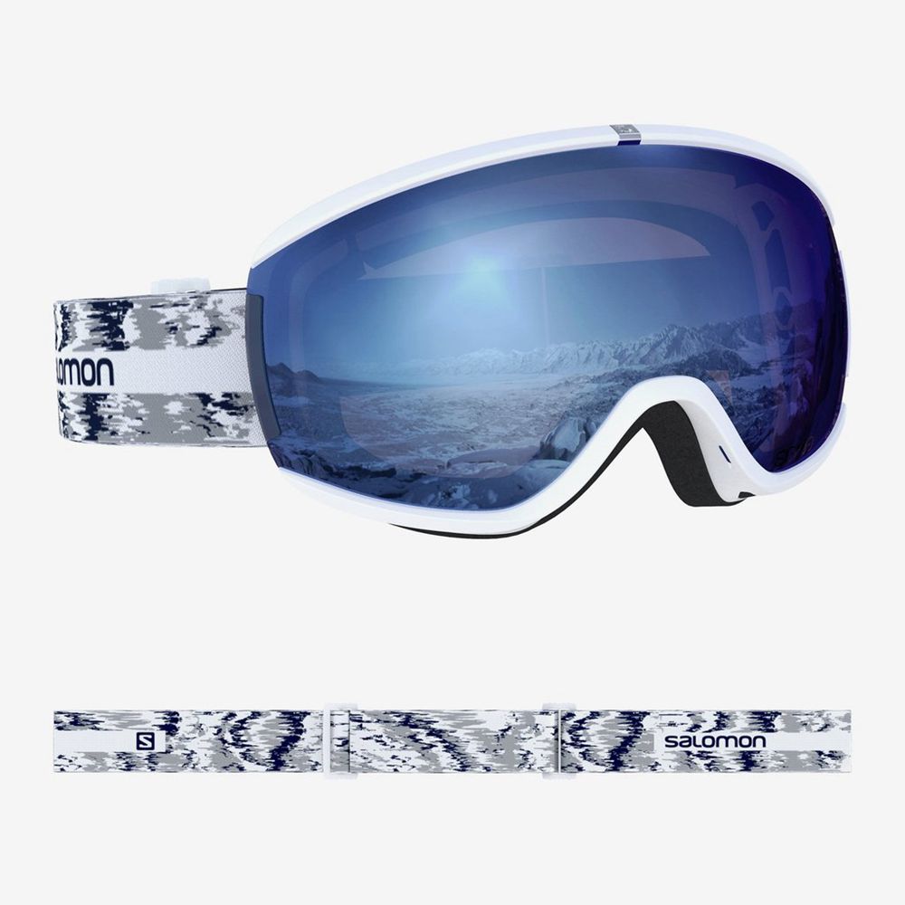 Des Lunettes De Protection Salomon IVY WHITE GLITCH Homme Blanche | MUVYO-0387