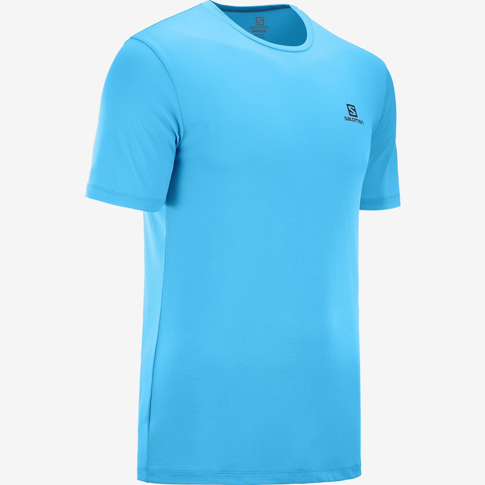 Hauts Salomon AGILE TRAINING Homme Turquoise | UCWVI-3475