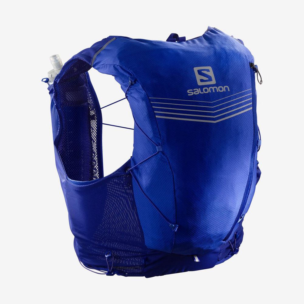 Packs Salomon ADV SKIN 12 SET HYDRATION PACK Femme Bleu | NDIFY-8925