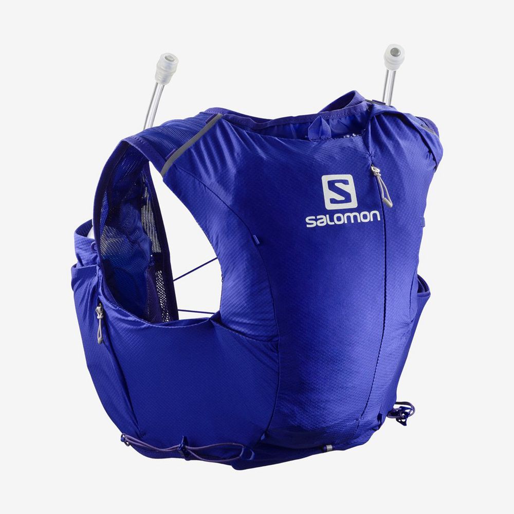 Packs Salomon ADV SKIN 8 SET HYDRATION PACK Femme Bleu | QGUIH-0429