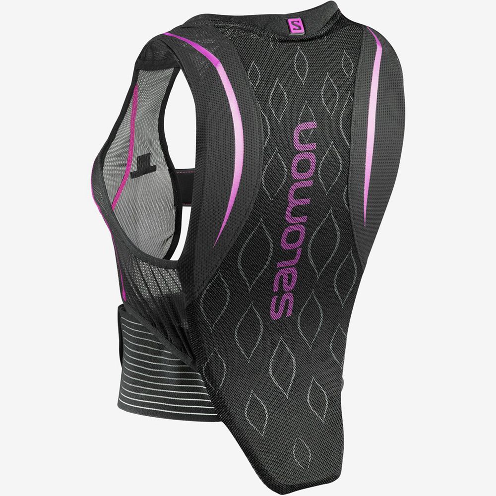 Packs Salomon FLEXCELL BACK PROTECTION Femme Noir Violette | GRYQD-1805