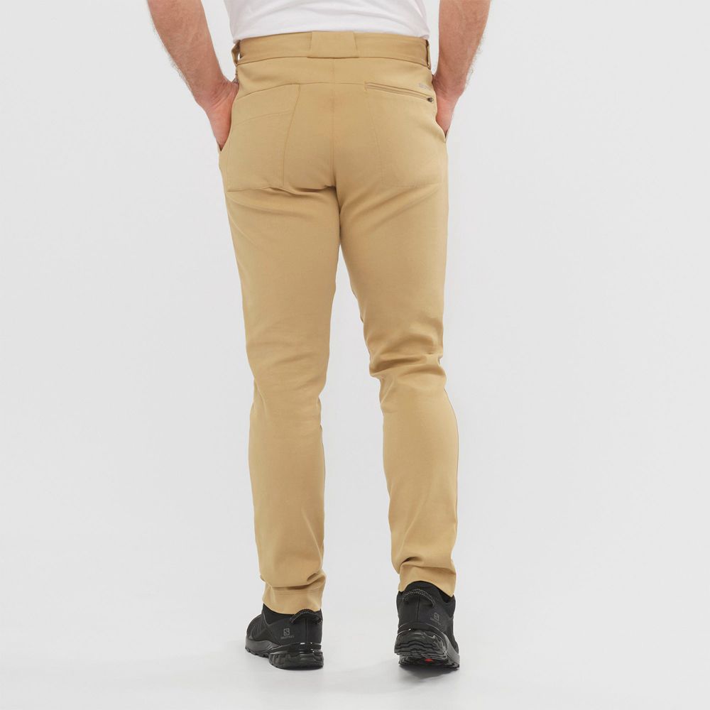 Pantalon Salomon OUTLIFE CHINO M Homme Kaki | JHKZT-5794