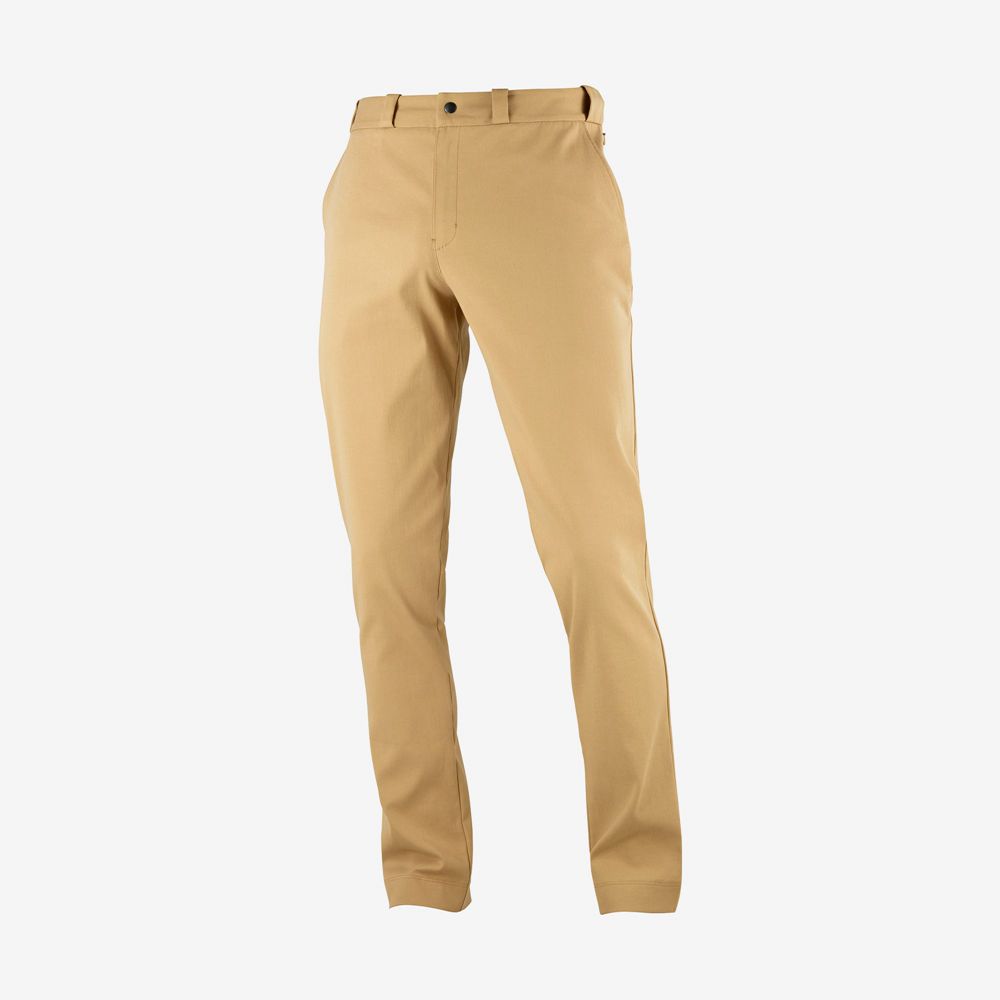 Pantalon Salomon OUTLIFE CHINO M Homme Kaki | JHKZT-5794