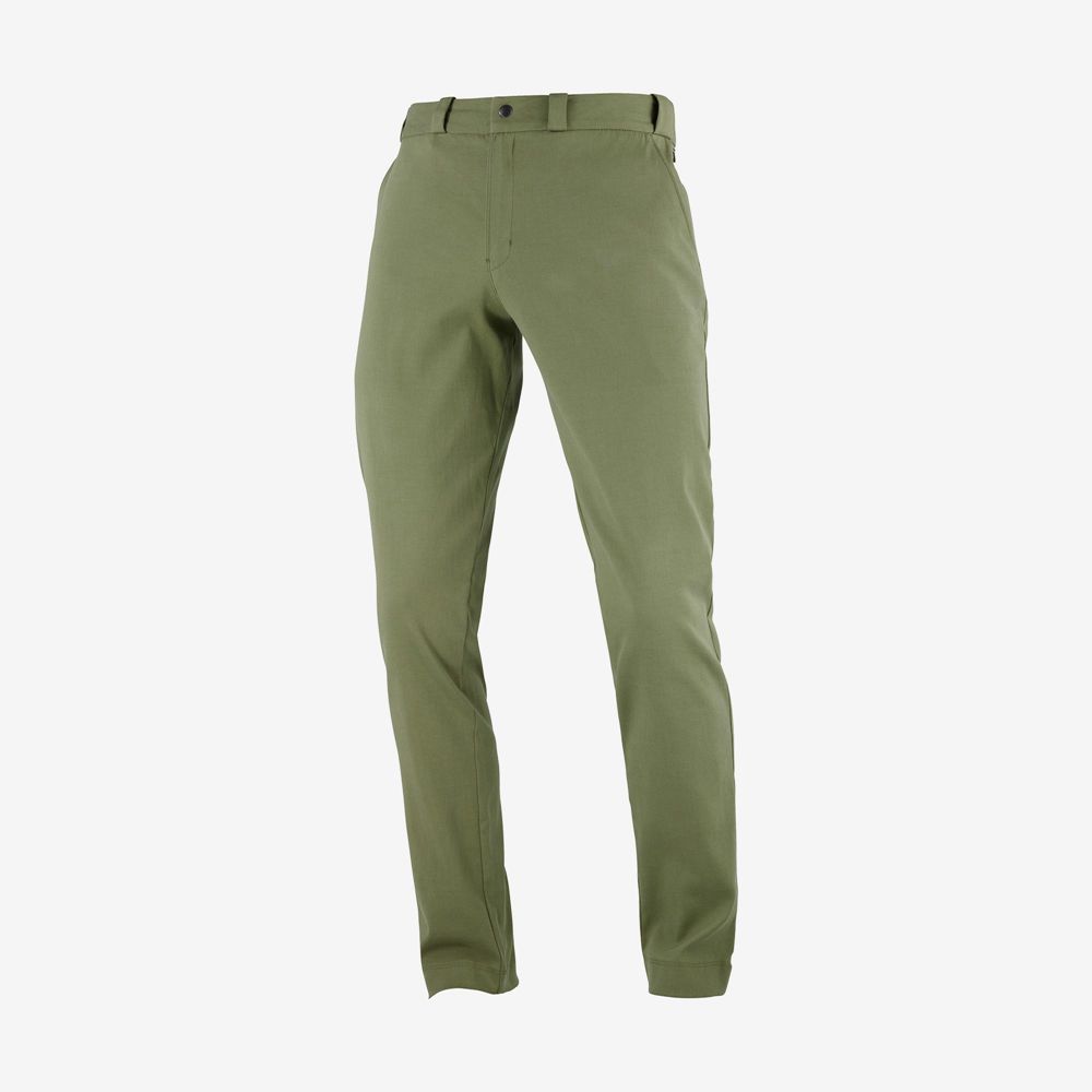 Pantalon Salomon OUTLIFE CHINO M Homme Vert Olive | YMBLJ-7813