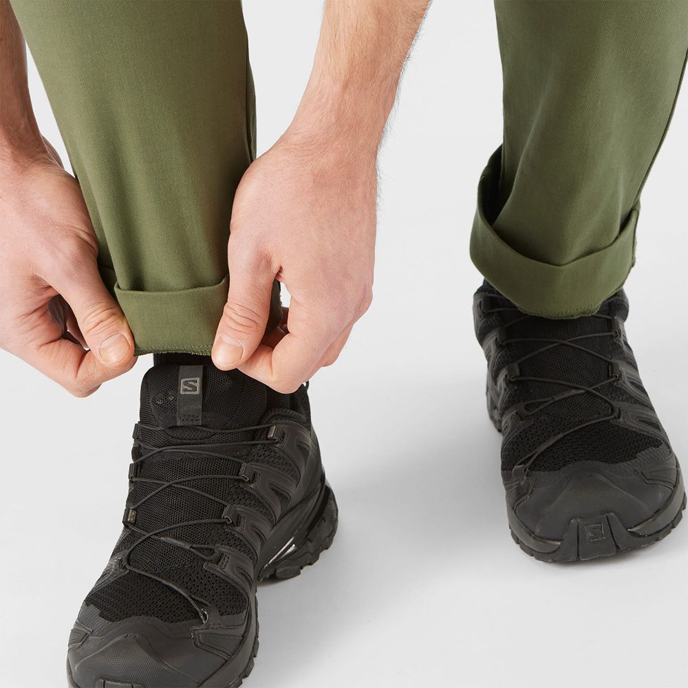 Pantalon Salomon OUTLIFE CHINO M Homme Vert Olive | YMBLJ-7813