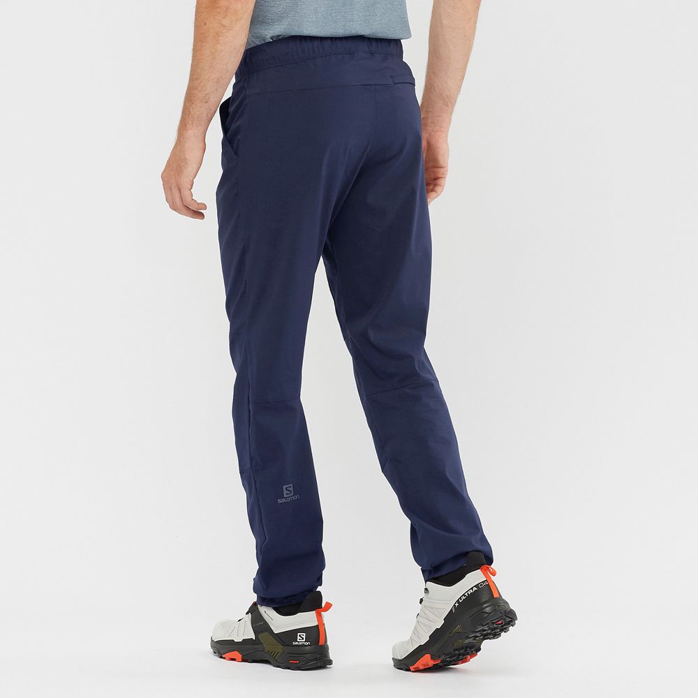 Pantalon Salomon OUTRACK TAPERED Homme Bleu Marine | ZTNUJ-3289