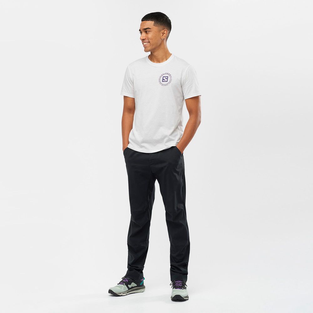 Pantalon Salomon OUTRACK TAPERED Homme Noir | PZRNH-9274