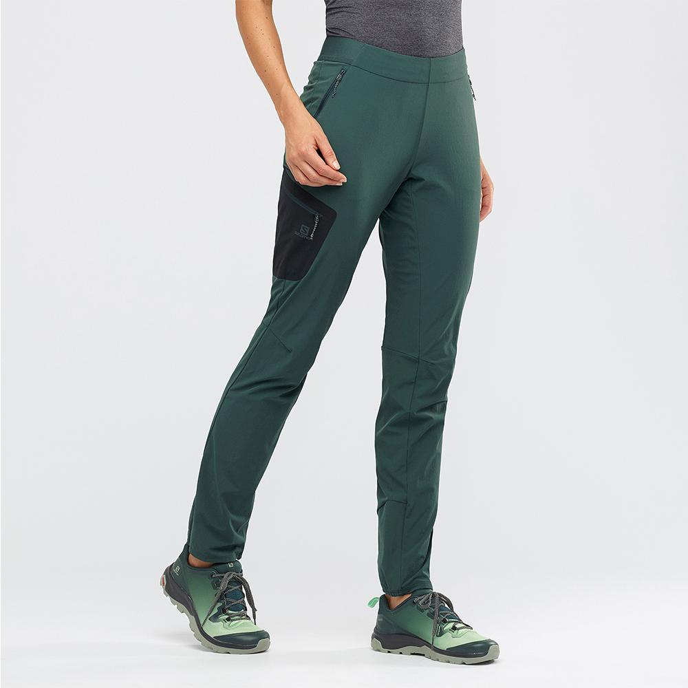 Pantalon Salomon WAYFARER ALPINE W Femme Vert | VGADQ-5471