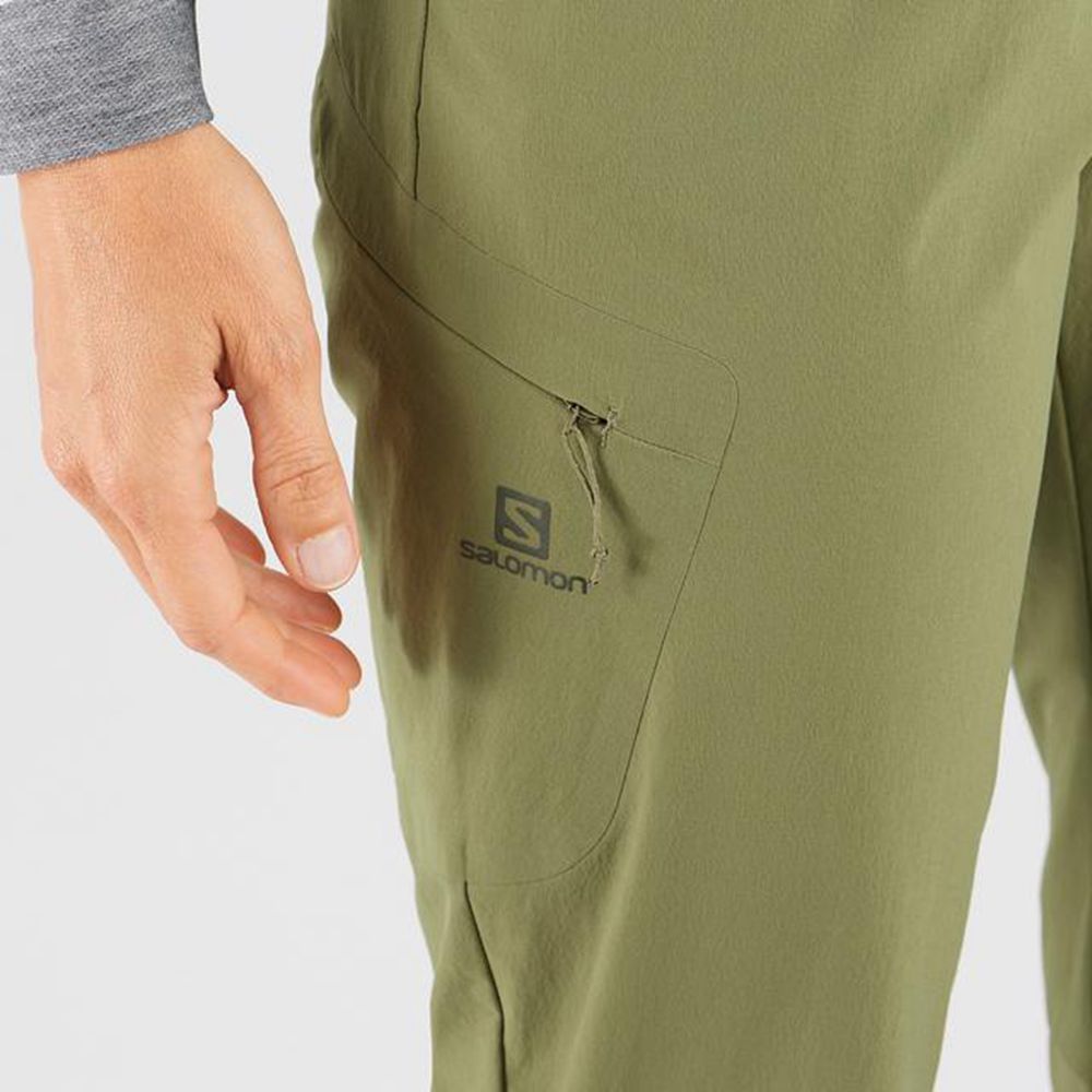 Pantalon Salomon WAYFARER Femme Vert Olive | SPRUY-3489