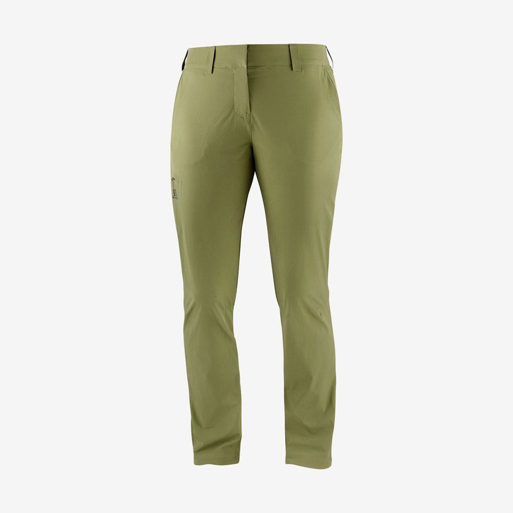 Pantalon Salomon WAYFARER Femme Vert Olive | SPRUY-3489