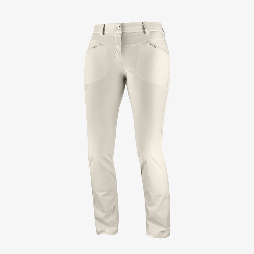 Pantalon Salomon WAYFARER LT Femme Blanche | OHAUV-8640