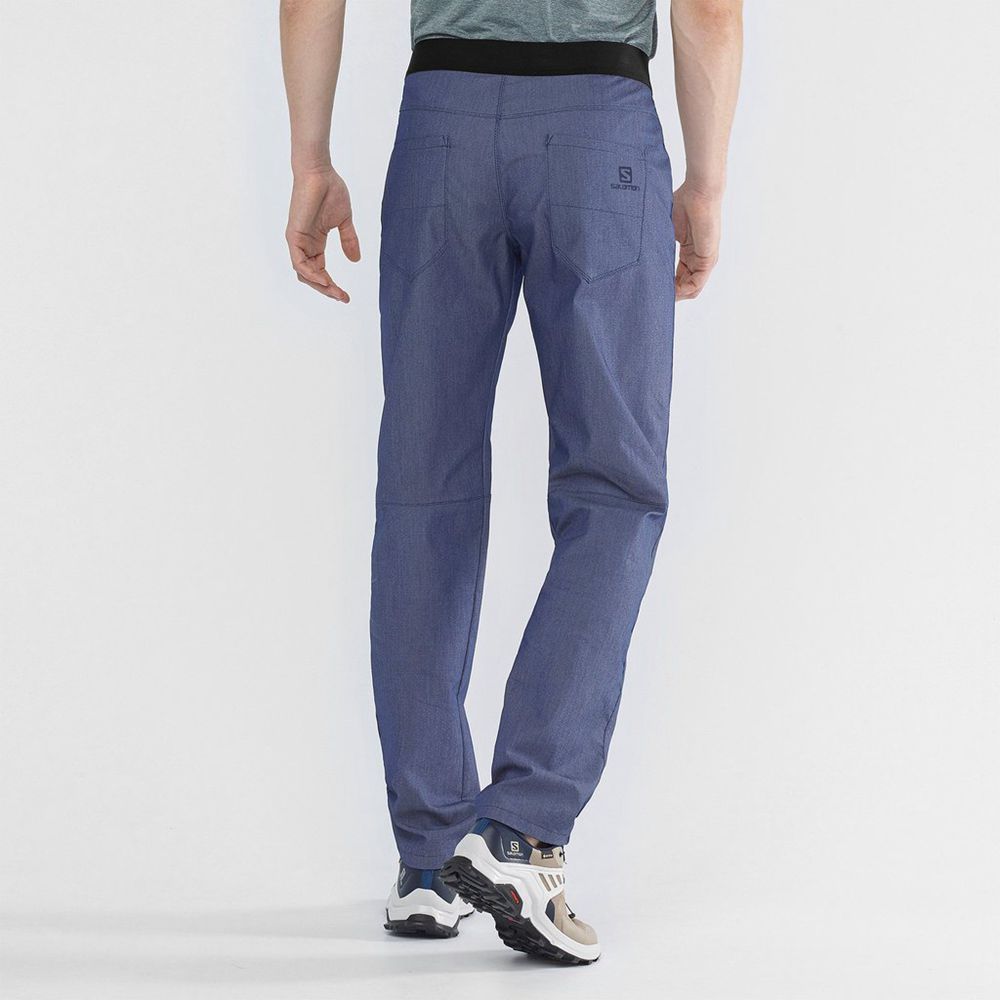 Pantalon Salomon WAYFARER TAPERED DENIM Homme Indigo | OTREF-1597