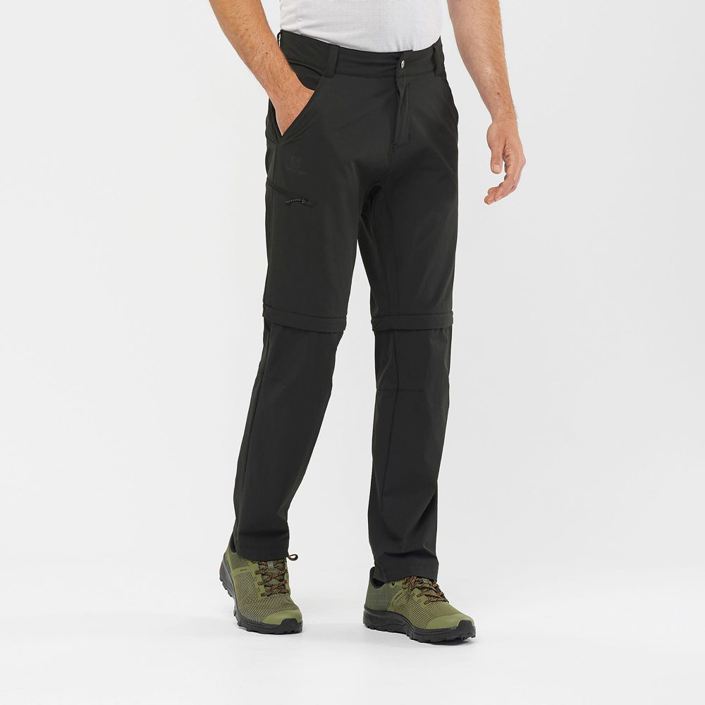 Pantalon Salomon WAYFARER ZIP OFF M Homme Noir | NRQYM-3780