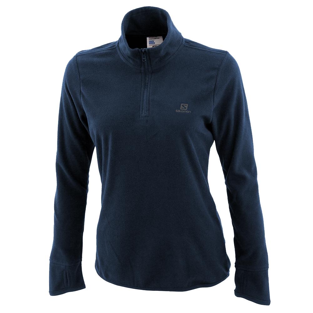 Pulls De Golf Salomon KABRU HZ W Femme Bleu Marine | KLYCJ-4123