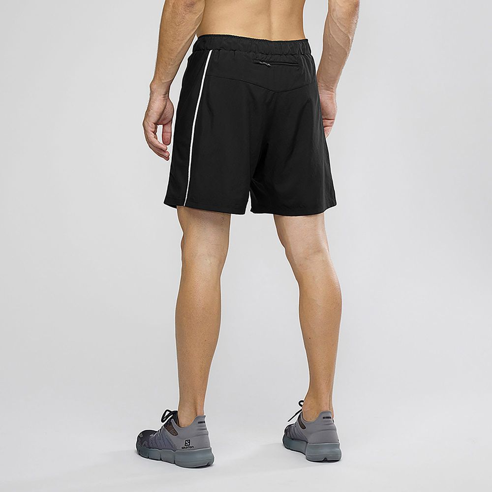 Short Salomon AGILE 2IN1 Homme Noir | CRAPM-9321